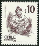 Stamps Chile -  ARTESANO - OFICIOS