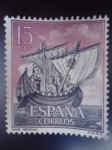 Sellos de Europa - Espa�a -  Ed:1599- Homenaje a la Marina Española - Nave Medieval