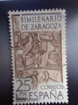 Stamps Spain -  Ed:2321- Bimilenário de Zaragoza - Mosaico de Orfeo