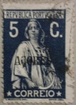 Stamps Portugal -  azores correio 1914