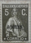 Sellos de Europa - Portugal -  azores correio 1914