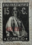 Stamps : Europe : Portugal :  azores correio 1914