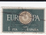 Stamps Spain -  Europa-CEPT 1960             (o)