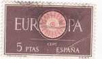 Sellos de Europa - Espaa -  Europa-CEPT 1960            (o)