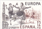 Stamps Spain -  Europa-CEPT 1981-Baile popular La Jota          (o)