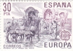 Stamps Spain -  Europa-CEPT 1981 Romería de la Virgen del Rocio           (o)