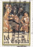 Stamps Spain -  NAVIDAD-83 La Natividad-Tortosa (Tarragona)         (O)