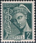 Stamps : Europe : France :  MERCURIO 1938-41. Y&T Nº 405