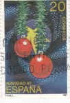 Sellos de Europa - Espa�a -  NAVIDAD-87  Adornos navideños          (O)