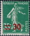 Sellos de Europa - Francia -  SEMBRADORA 1940-41 SOBRECARGADA. Y&T Nº 476. RESERVADO