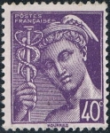 Stamps France -  MERCURIO 1942. Y&T Nº 548