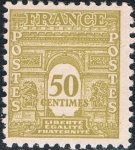 Stamps France -  ARCO DEL TRIUNFO DE LA ESTRELLA 1944. Y&T Nº 623