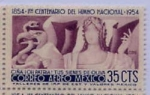 Stamps : America : Mexico :  1er CENTENARIO DEL HIMNO NACIONAL