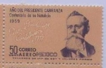 Stamps : America : Mexico :  AÑO DEL PRESIDENTE CARRANZA  centenario de su natalicio 1959