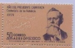 Sellos de America - M�xico -  AÑO DEL PRESIDENTE CARRANZA  centenario de su natalicio 1959