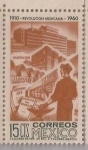 Stamps : America : Mexico :  1910 -REVOLUCION MEXICANA-1960 "Hospital Habitacion Imss Articulo 123"