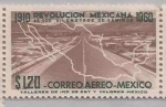 Stamps : America : Mexico :  1910 REVOLUCION MEXICANA 1960 "45 Mil kilometros de caminos"