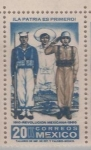 Stamps : America : Mexico :  1910-REVOLUCION MEXICANA-1960 "LaPatria es Primero"