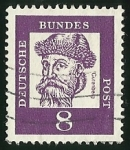Stamps Germany -  JOHANNES GUTENBERG - D.B POST