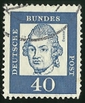 Stamps Germany -  GOTTHOLD EPHRAIM - D.B POST