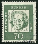 Stamps Germany -  LUDWING VAN BEETHOVEN - D.B POST