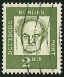 Stamps Germany -  GERHART HAUPTMANN - D.B POST
