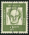 Sellos de Europa - Alemania -  GERHART HAUPTMANN - D.B POST