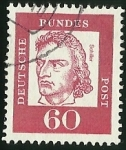 Stamps Germany -  FRIEDRICH VON SCHILLER - D.B POST