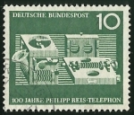 Stamps Germany -  100 JAHRE PHILIPP REIS TELEPHON - D.B POST