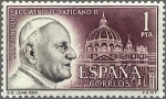 Stamps : Europe : Spain :  XXI Concilio.Ecuménico-Vaticano II