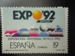 Stamps Spain -  EXPO 92 SEVILLA-Exposición Universal Sevilla 1992.-La era de lo Descubrimientos.