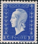 Stamps : Europe : France :  MARIANNE DE DULAC 1945. Y&T Nº 682