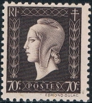 Stamps France -  MARIANNE DE DULAC 1945. Y&T Nº 687