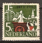 Stamps Netherlands -  150a Aniv del Reino de los Países Bajos.