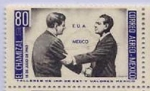 Stamps : America : Mexico :  EL CHAMIZAL"18  de julio de 1963 EUA-MEXICO"