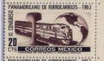 Sellos de America - M�xico -  XI  CONGRESO PANAMERICANO DE FERROCARRILES 1953