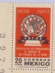 Stamps : America : Mexico :  FSTSE  "ESTATUTO DE LOS TRABAJADORES AL SERVICIO DE LOS PODERES DE LA UNION"