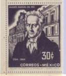 Stamps : America : Mexico :  ANDRES MANUEL DEL RIO " 1764 - 1964 "