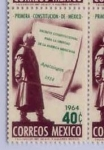Stamps Mexico -  PRIMERA CONSTITUCION DE MEXICO 