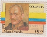 Stamps Colombia -  José María Obando