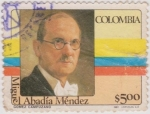 Stamps : America : Colombia :  Miguel Abadía Méndez