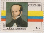 Stamps Colombia -  Juan de Dios Aranzazu