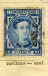 Stamps Spain -  Alfonso XII Ed 1876
