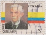 Stamps Colombia -  Bartolomé  Calvo