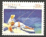 Stamps Australia -  1106 D - Pesca deportiva