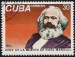 Stamps : America : Cuba :  Centenario de la muerte de Karl Marx
