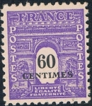 Sellos de Europa - Francia -  ARCO DEL TRIUNFO 1955. Y&T Nº 705