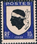 Stamps France -  ESCUDOS DE PROVINCIAS 1946. CÓRCEGA. Y&T Nº 755