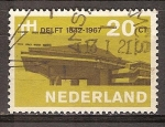 Sellos de Europa - Holanda -  125a Aniv de la Universidad de Delft Tecnológico.