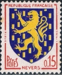 Stamps France -  ESCUDOS DE PROVINCIAS 1962-65. NEVERS. Y&T Nº 1354